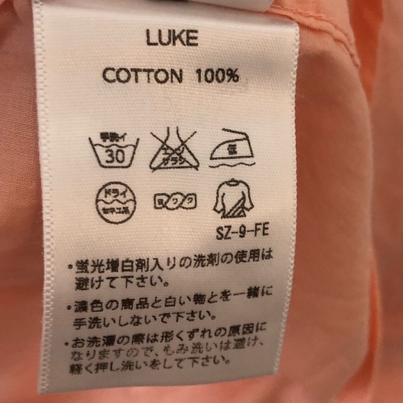 New Frank & Eileen Orange Luke Shirt S - Picture 9 of 9